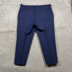 SUITSUPPLY Brescia Pants Mens 38x24 Blue Navy Viscose Polyester Trousers Buckle